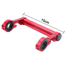 Load image into Gallery viewer, 20CM Carbon Tube Bicycle Handlebar Extender Mount Mountain MTB Bike Cycling Headlight Bracket Lamp Flashlight Holder Accessorie