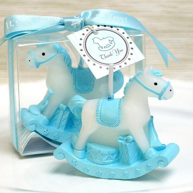 20PCS Rocking Horse Candle Favors for Baby Shower Kids Birthday Gifts Baptism Keepsake Event Anniversary Favours