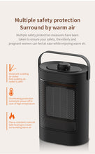 Load image into Gallery viewer, Rotatable Electric Heater Air Heating Blower Portable,Heater with Low Noise,Quicking Heat Width Spread Warming Area Office Warme