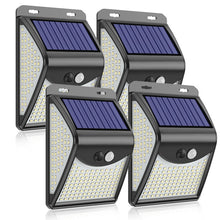 Load image into Gallery viewer, 222 LED Solar Light Outdoor  4 Modes Motion Sensor PIR Wall Light Waterproof Solar Lamp Solar Powered Sunlight Garden Decoration