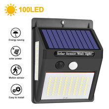 Load image into Gallery viewer, 222 LED Solar Light Outdoor  4 Modes Motion Sensor PIR Wall Light Waterproof Solar Lamp Solar Powered Sunlight Garden Decoration