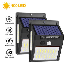 Load image into Gallery viewer, 222 LED Solar Light Outdoor  4 Modes Motion Sensor PIR Wall Light Waterproof Solar Lamp Solar Powered Sunlight Garden Decoration