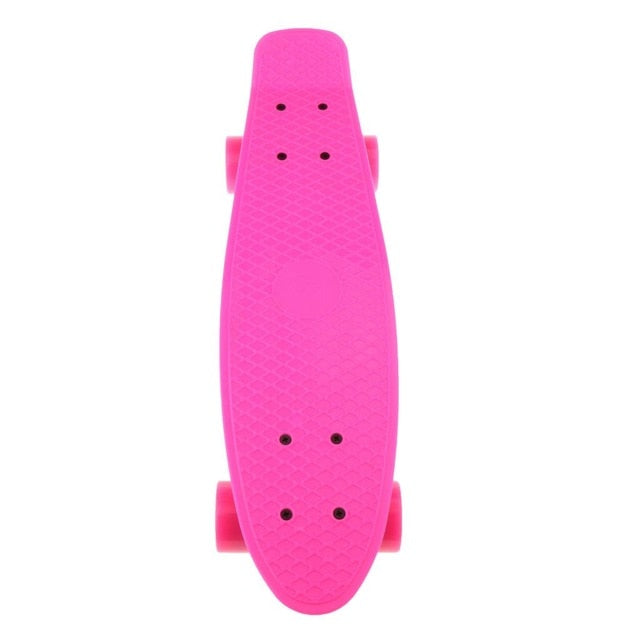 22inch Kids Complete Skateboard Cruiser Boys Girls Mini Skate Board Retro Longboard 200 lb Max Load Weight with Smooth Wheels