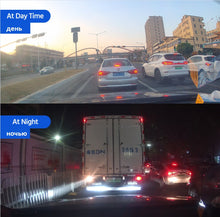 Load image into Gallery viewer, 24H Car DVR Dash Camera Rear View Dual Lens 1080P 4.5in Full HD Cycle Recording Dash Cam Video Recorder Mirror Dashcam Black Box