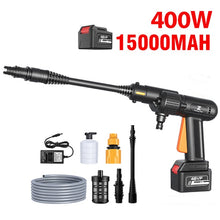 Load image into Gallery viewer, 25V 30000mah Cordless High Pressure Car Washer Rechargeable Car Cleaner Wash Gun Adjustable Nozzle Auto Spray Washing Machine