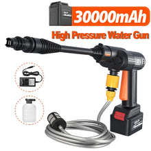 Load image into Gallery viewer, 25V 30000mah Cordless High Pressure Car Washer Rechargeable Car Cleaner Wash Gun Adjustable Nozzle Auto Spray Washing Machine