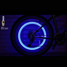 Load image into Gallery viewer, 2PCS Bicycle LED Light Tire Valve Cap Bicycle Flash Light Mountain Road Bike Cycling Tyre Wheel Lights LED Neon Lamp Cover Wheel
