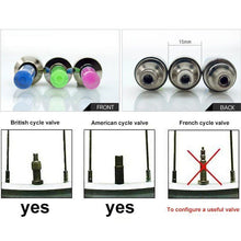 Load image into Gallery viewer, 2PCS Bicycle LED Light Tire Valve Cap Bicycle Flash Light Mountain Road Bike Cycling Tyre Wheel Lights LED Neon Lamp Cover Wheel