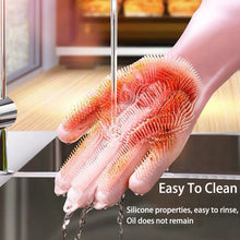 Load image into Gallery viewer, 2PCS Multifunction Silicone Cleaning Gloves Magic Silicone Dish Washing Gloves For Kitchen Household Silicone Dishwashing Gloves