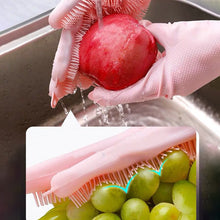 Load image into Gallery viewer, 2PCS Multifunction Silicone Cleaning Gloves Magic Silicone Dish Washing Gloves For Kitchen Household Silicone Dishwashing Gloves