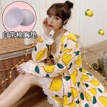 Load image into Gallery viewer, 2PCS Sexy Lingerie Nightgowns Robes Sets for Women Summer Casual Plaid Bathrobes Sleepwear Nightdress Night Dress Two Piece Set