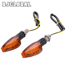 Load image into Gallery viewer, 2PCS Universal 12V Flashing Turn Signals Motorcycle LED Lights Rear Blinker Indicator Tail Light For Cafe Racer Honda BMW Yamaha