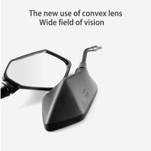 Load image into Gallery viewer, 2Pcs/Pair Motorcycle Rearview Mirror Scooter E-Bike Rear View Mirrors Back Side Convex Mirror 8mm 10mm Carbon Fiber