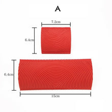 Load image into Gallery viewer, 2Pcs/set Rubber Roller Brush Imitation Wood Graining Wall Painting Home Decoration Art Embossing DIY Brushing Painting Tools
