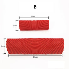 Load image into Gallery viewer, 2Pcs/set Rubber Roller Brush Imitation Wood Graining Wall Painting Home Decoration Art Embossing DIY Brushing Painting Tools