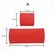 Load image into Gallery viewer, 2Pcs/set Rubber Roller Brush Imitation Wood Graining Wall Painting Home Decoration Art Embossing DIY Brushing Painting Tools