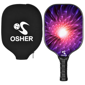 OSHER Pickleball Paddle Graphite Pickleball Racket Honeycomb Composite Core Pickleball Paddle Set Ultra Cushion Grip Low Profile Edge Bundle Graphite
