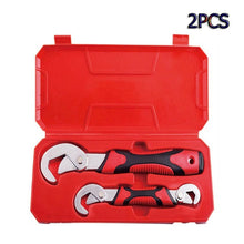 Load image into Gallery viewer, 2pcs Adjustable Pipe Wrenches Universal Wrench Set Hand Tools Wrench Spanner Sets Key Set Ratchet Wrench Spanner Sets
