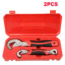 Load image into Gallery viewer, 2pcs Adjustable Pipe Wrenches Universal Wrench Set Hand Tools Wrench Spanner Sets Key Set Ratchet Wrench Spanner Sets