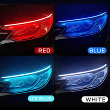 Load image into Gallery viewer, 2pcs LED DRL Car Daytime Running Light Flexible Waterproof Strip Auto Headlights White Turn Signal Yellow Brake Flow Lights 12V