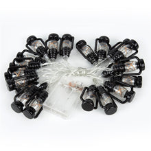 Load image into Gallery viewer, 3-6M Retro Baron Lantern LED Light String Warm White Lights Decoration for Room Party Holiday Barn Lanterns Battery Powered