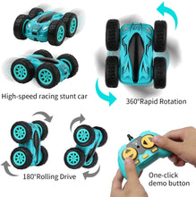 Load image into Gallery viewer, 3.7 inch RC Car 2.4G 4CH Double-sided bounce Drift Stunt Car Rock Crawler Roll Car 360 Degree Flip Remote Control Cars Kids Toys