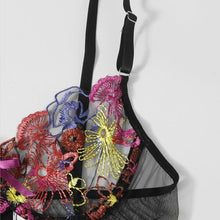 Load image into Gallery viewer, 3 Pieces Set Sensual Lingerie Women&#39;s Underwear Transparent Sexy Lingerie Bra Graters Embroidery Sexy Exotic Bra and Brief Sets