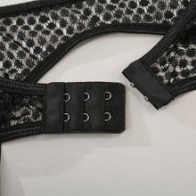 Load image into Gallery viewer, 3 Pieces Set Women Sexy Mesh Underwear Perspective Erotic Push up Bra and Briefs Set with Garter Sensual Lingerie Night Set