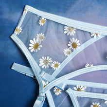 Load image into Gallery viewer, 3 Pieces Women Sexy Lingerie Set Floral Embroidery Bralettes Underwear Sex Bra Garter Erotic Costumes Sensual Underwear