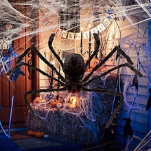Load image into Gallery viewer, 30cm/50cm/75cm/90cm/125cm/150cm/200cm Black Spider Halloween Decoration Haunted House Prop Indoor Outdoor Giant Decor