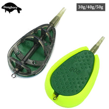 Load image into Gallery viewer, 30g/40g/50g Carp Fishing In Line Method Feeders Accessories Set Quick Release Flat Method Feeder and Bait Mould for Carp Feeders