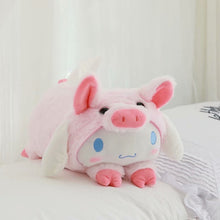 Load image into Gallery viewer, 32*20cm Kawaii Soft melody/Pig Plush Toy Cartoon Anime Long Cushion Fluffy Cat/Bunny Napkin Kids Christmas Gift