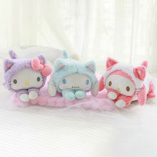 Load image into Gallery viewer, 32*20cm Kawaii Soft melody/Pig Plush Toy Cartoon Anime Long Cushion Fluffy Cat/Bunny Napkin Kids Christmas Gift