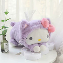 Load image into Gallery viewer, 32*20cm Kawaii Soft melody/Pig Plush Toy Cartoon Anime Long Cushion Fluffy Cat/Bunny Napkin Kids Christmas Gift