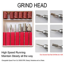 Load image into Gallery viewer, 35000/20000 RPM Pro Electric Nail Drill Machine Apparatus for Manicure Pedicure with Cutter Nail Drill Art Machine Kit Nail tool