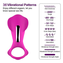 Load image into Gallery viewer, 36 Speed Vibrating Silicone Ring Bands - Rechargeable Waterproof Massage Rings - Portable Massager USB Ring for Man or Couple