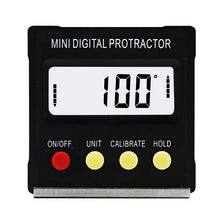 Load image into Gallery viewer, 360 Degree Mini Digital Protractor Inclinometer Electronic Level Box Magnetic Base Measuring Tools