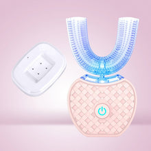 Load image into Gallery viewer, 360 Degrees Intelligent Automatic Sonic Electric Toothbrush U Type 4 Modes Tooth Brush USB Charging Tooth Whitening Blue Light