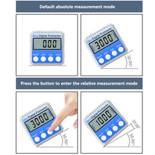 Load image into Gallery viewer, 360° Mini Digital Protractor High Precision Digital Goniometer Inclinometer Digital Level Angle Finder Angle Measurement Box