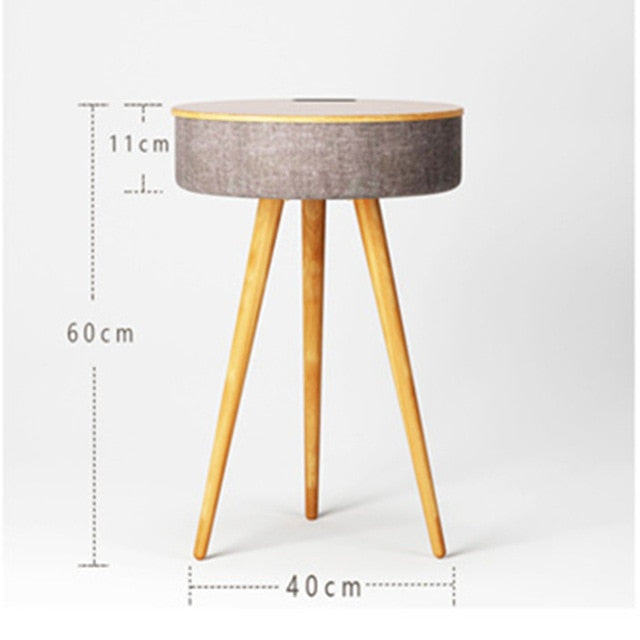 3D Induction Coffee Table Bluetooth Smart Speaker Home Living Room Intelligent Bedside Cabinet  Inductive Charging Tea Table