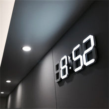 Load image into Gallery viewer, 3D LED Wall Clock Modern Design Digital Table Clock Alarm Nightlight Saat reloj de pared Watch For Home Living Room Decoration
