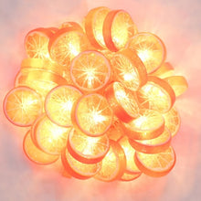 Load image into Gallery viewer, 3M 20LEDs Lemon Shape Fairy String Lights Warm White Strip Light Battery/USB Operated Decorations for Christmas Birthday Wedding