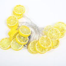 Load image into Gallery viewer, 3M 20LEDs Lemon Shape Fairy String Lights Warm White Strip Light Battery/USB Operated Decorations for Christmas Birthday Wedding