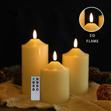 Load image into Gallery viewer, 3Pcs Flameless Flickering Led Candles Light Tealight Led Battery Power Candles Lamp Electronic for Home Wedding Party Decor