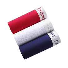 Load image into Gallery viewer, 3Pieces Boxer Shorts Mens Underwear Soft Cotton Letter Men Panties Boxer Boys Solid Boxer Plus Size 3XL Comfort Male Underpants