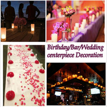 Load image into Gallery viewer, 4/6/12pcs LED Electric Candle Rechargeable Flameless Tea Light Waxless Romantic Wedding Dinner Party Decoration With Battery