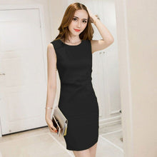 Load image into Gallery viewer, 4 Colors New Fashion Simple Design Lady office Dress Sexy Slim Tank women Mini Dress Fashion Sleeveless women Dresses  2021