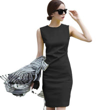 Load image into Gallery viewer, 4 Colors New Fashion Simple Design Lady office Dress Sexy Slim Tank women Mini Dress Fashion Sleeveless women Dresses  2021