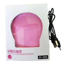 Load image into Gallery viewer, 4 In 1 Ultrasonic Electric Facial Cleansing Brush Massager Rechargeable Pore Face Cleaning Device Skin Care Brush For Face