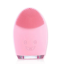 Load image into Gallery viewer, 4 In 1 Ultrasonic Electric Facial Cleansing Brush Massager Rechargeable Pore Face Cleaning Device Skin Care Brush For Face